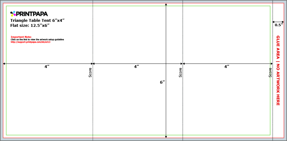 Table Tent Template Illustrator from www.printpapa.com